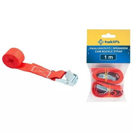 HAKLIFT Pikasidontavyö 1m punainen 2 kpl/pkt - Kuormansidonta - 128150 - 1
