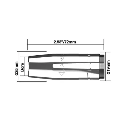 XP2002-16 Kaasusuutin - Parweld hitsauskulutusosat - 137260 - 1