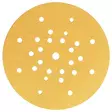 MIRKA Gold Hiomapaperi P100 Ø225mm, tarra 27R - Koneiden tarvikkeet - 136520 - 1