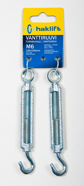 HAKLIFT Vanttiruuvi M6 - Sakkelit, koukut ja renkaat - 128170 - 1
