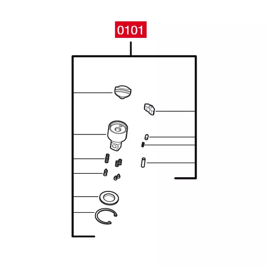 Anvil, M12FHIRLR-3/8 - Milwaukee varaosat - 137630 - 1