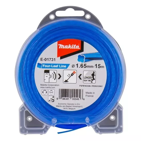 MAKITA Siima 1,65 mm x 15 m neliapila - Siimat ja siimapäät - 107830 - 1