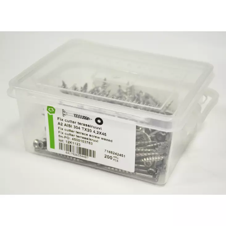 FIX MASTER Terassiruuvi A2 4,2x45 mm - Terassiruuvit - 137330 - 1