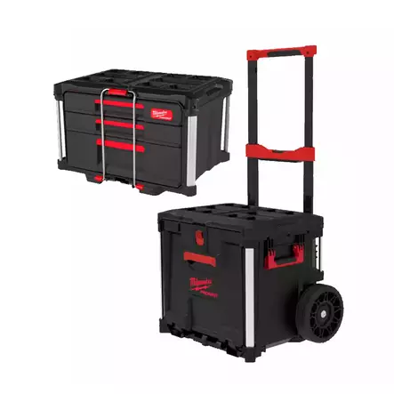 MILWAUKEE PACKOUT Vetolaatikko COMBO pyörillä - Milwaukee PACKOUT-järjestelmä - 138371 - 1