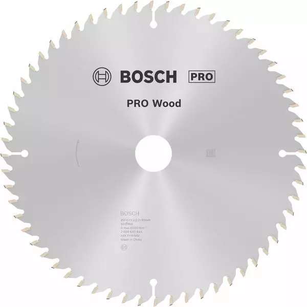 BOSCH Pyörösahanterä 250x3,2x30mm Z60 5° neg - Pyörösahanterät - 125091 - 1