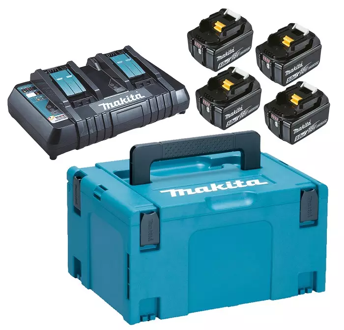 MAKITA 197626-8 PowerPack LXT 4x5,0Ah, DC18RD - Makita kampanjat - 104651 - 1