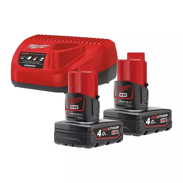MILWAUKEE M12 NRG-402 Akkusarja - Työkaluakut ja latauslaitteet - 117511 - 1