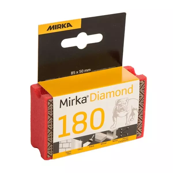 MIRKA Timanttihiomasieni 85x50mm 180 punainen - Hiomakivet - 116651 - 1