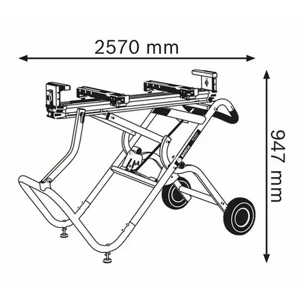 BOSCH GTA 2500 W Sahapöytä - Sähkötyökalujen tarvikkeet - 125012 - 2