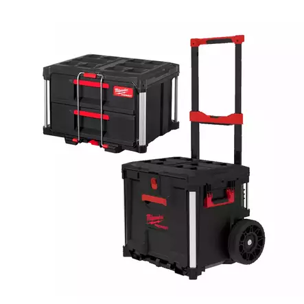 MILWAUKEE PACKOUT Vetolaatikko COMBO pyörillä - Milwaukee PACKOUT-järjestelmä - 137602 - 1