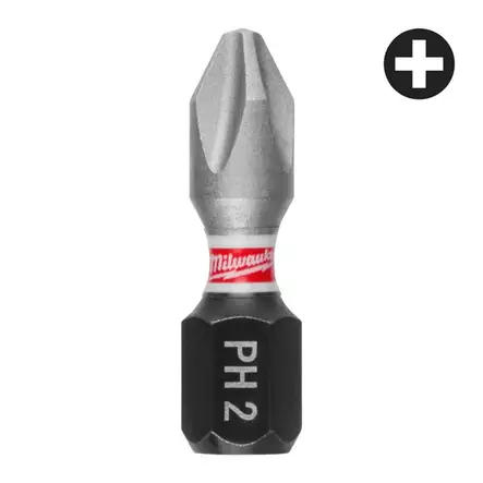 MILWAUKEE Ruuvauskärki SHW PH2 x 25mm, 25kpl/pkt - Ruuvauskärjet ja ruuvaustarvikkeet - 134812 - 2