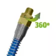 JBM Kierreletku 8mm /15m PU, 1/4" - Paineilmaletkut ja -kelat - 138322 - 2