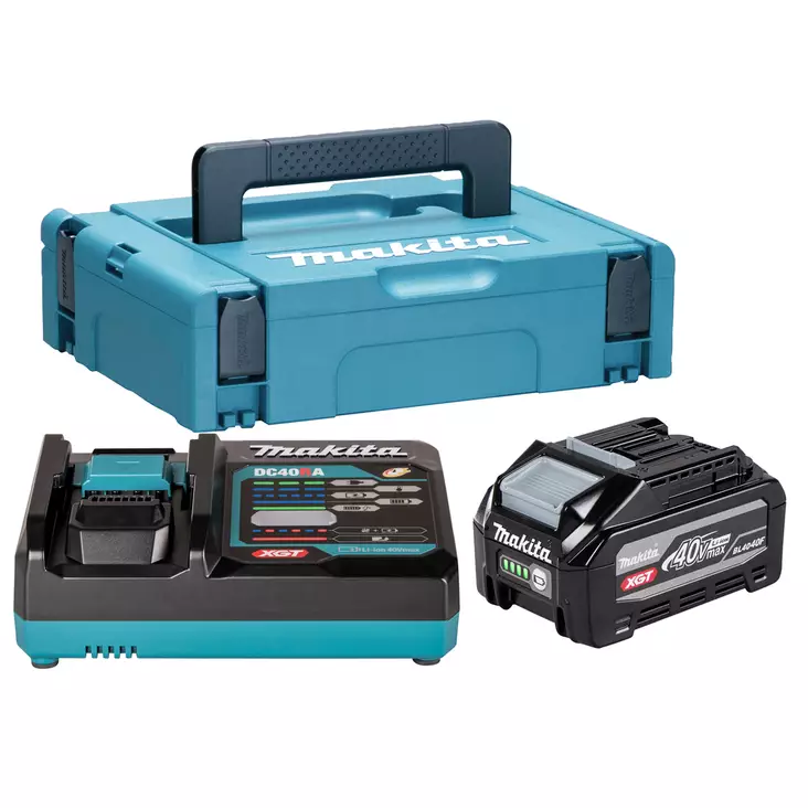 MAKITA 1915D9-2 PowerPack XGT, BL4040F + DC40RA - Työkaluakut ja latauslaitteet - 137652 - 1
