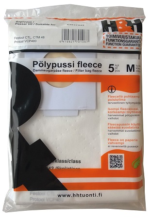 H&H Pölypussi fleece 5 kpl/pkt - Pölypussit - 127232 - 1