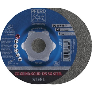 PFERD Hiomalaikka CC GRIND SOLID 125mm - Katkaisu & hiomalaikat, teräsharjat - 124642 - 1