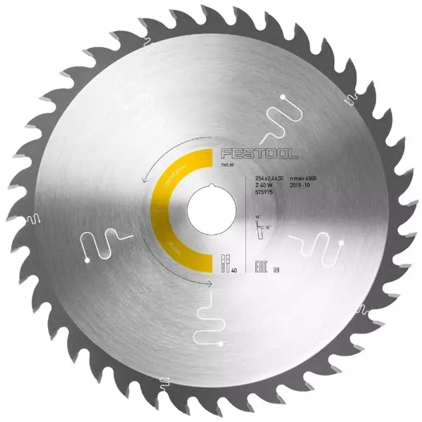 FESTOOL Sahanterä WOOD UNIVERSAL - Pyörösahanterät - 117202 - 1