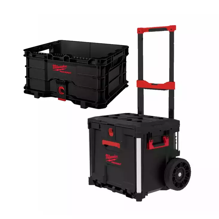 MILWAUKEE PACKOUT Vetolaatikko COMBO pyörillä - Milwaukee PACKOUT-järjestelmä - 137662 - 1