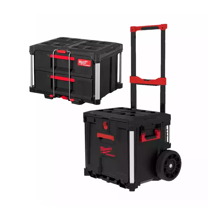 MILWAUKEE PACKOUT Vetolaatikko COMBO pyörillä - Milwaukee PACKOUT-järjestelmä - 137602 - 1