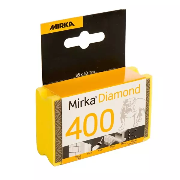 MIRKA Timanttihiomasieni 85x50mm 400 keltainen - Hiomakivet - 116652 - 1