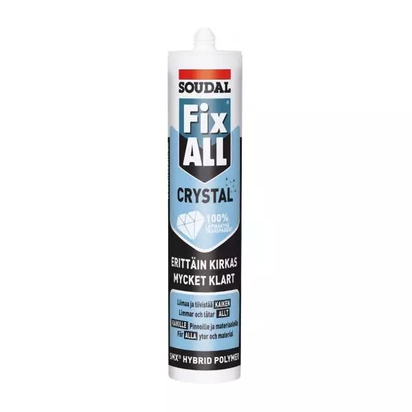 SOUDAL Fix All Crystal liima-/tiivistemassa - Liimatiivistemassat - 109282 - 1