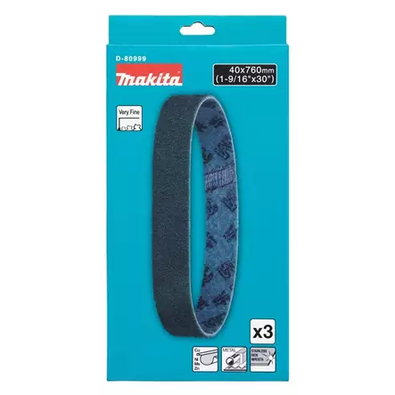 MAKITA Hiomanauha 760x40 mm erittäin hieno - Hiomanauhat nauhahiomakoneille - 138743 - 2