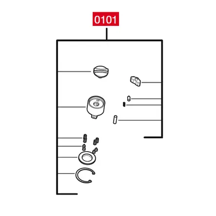 Anvil, M12FHIRLR-1/4 - Milwaukee varaosat - 136973 - 1