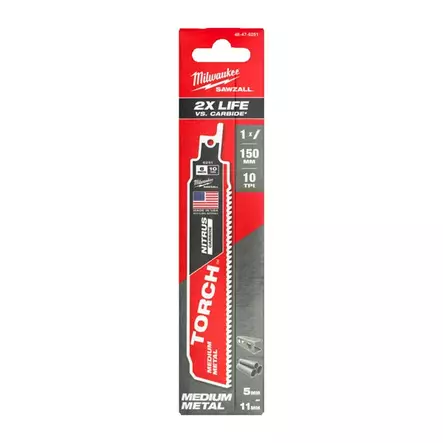 MILWAUKEE TORCH NITRUS Puukkosahanterä 150 mm/10T - Puukkosahanterät - 135733 - 2