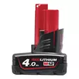 MILWAUKEE M12 B4 REDLITHIUM Akku 4,0Ah - Työkaluakut ja latauslaitteet - 117503 - 1