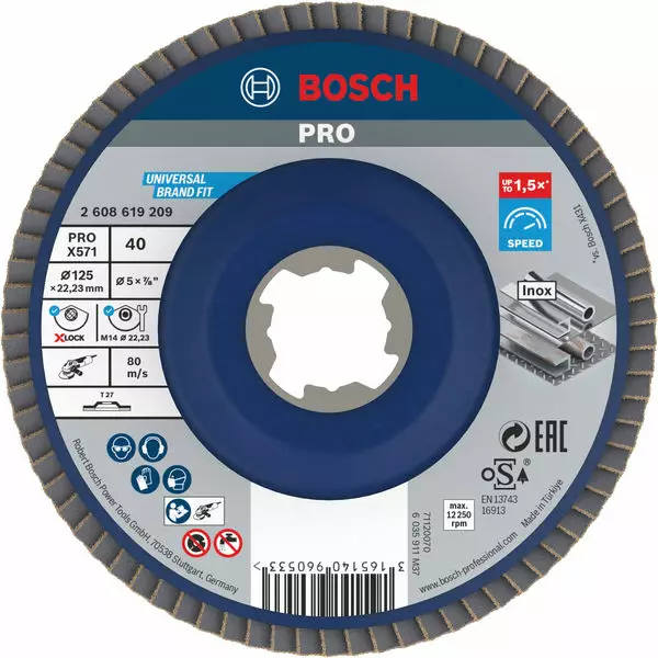 BOSCH X-LOCK X571 Tasoliuskalaikka XL BFM - Katkaisu & hiomalaikat, teräsharjat - 125133 - 1
