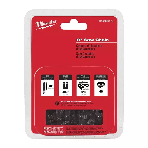MILWAUKEE Teräketju 3/8"x200x1,1mm -33 - Teräketjut - 132443 - 1