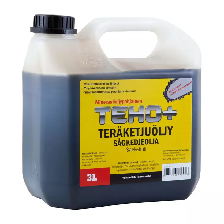 TEHO+ Teräketjuöljy 3L - Teräketjuöljyt - 138293 - 1