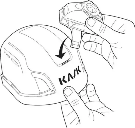 KASK Otsavalaisinklipsi työkypärään - Kypärätarvikkeet - 139014 - 2