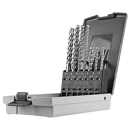 MAKITA E-14928 SDS-Plus poranteräsarja 7-osaa - Betoni- ja kiviporanterät - 128244 - 1