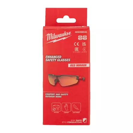 MILWAUKEE Suojalasit ENHANCED Red Mirror - Milwaukee suojalasit - 137144 - 2