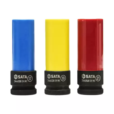 SATA Voimahylsysarja 1/2" 17-19-21 mm - Käsityökalut - 137874 - 1