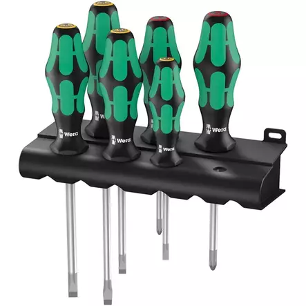 WERA 334/6 Ruuvitalttasarja Rack - Ruuvimeisselit - 129564 - 1
