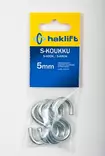 HAKLIFT S-koukku 5mm / 45mm - Sakkelit, koukut ja renkaat - 128164 - 1