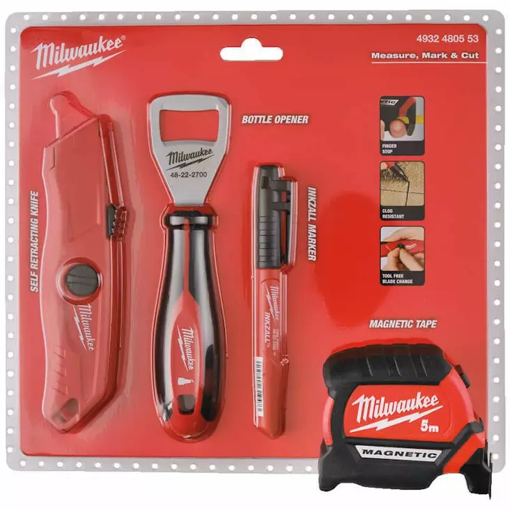MILWAUKEE Merkkaus- mittaus- ja katkosarja, 4-osaa - Joulu kampanja - 137064 - 1