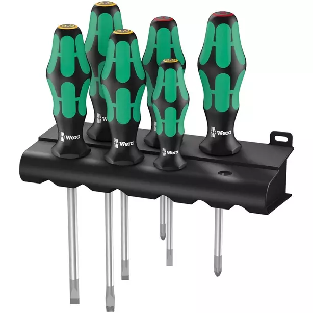 WERA 334/6 Ruuvitalttasarja Rack - Ruuvimeisselit - 129564 - 1