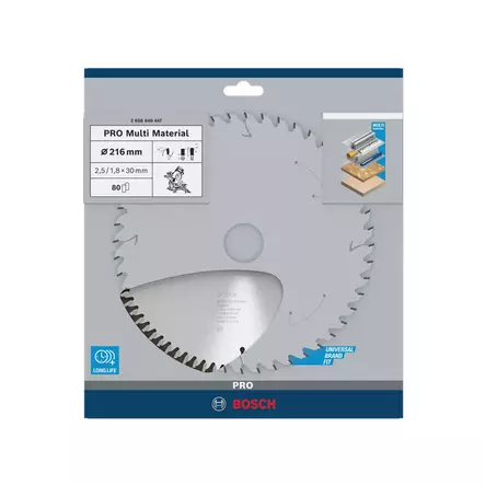 BOSCH Pyörösahanterä 216x2,5x30 Z80 - Pyörösahanterät - 125085 - 2