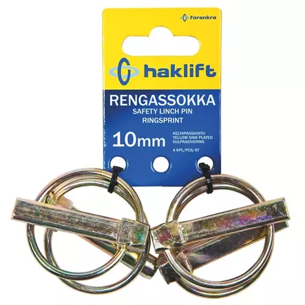 HAKLIFT Rengassokka 10mm 4kpl/pkt - Rengassokat - 128155 - 1