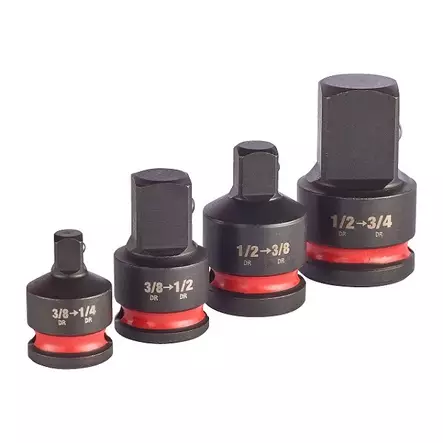 MILWAUKEE Adapterisarja hylsyille, 4-osaa - Jatkot ja adapterit - 120735 - 1
