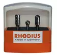 RHODIUS Kovametalliviilasarja 3-osainen - Suorahiomakoneiden tarvikkeet - 126025 - 1