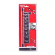 MILWAUKEE SHW Hylsysarja 3/8" 9 osaa - Hylsy- ja työkalusarjat - 132085 - 2