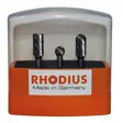 RHODIUS Kovametalliviilasarja 3-osainen - Suorahiomakoneiden tarvikkeet - 126025 - 1