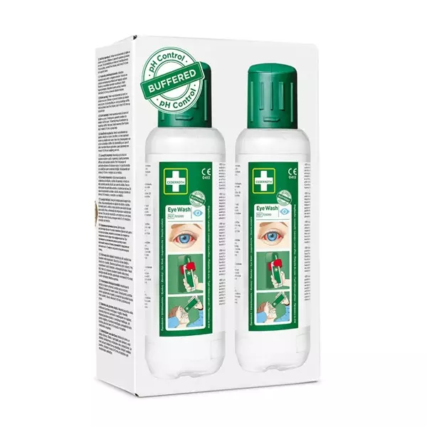 CEDERROTH Silmänhuuhtelupullo 2x500 ml - Cederroth ensiaputarvikkeet - 127455 - 2