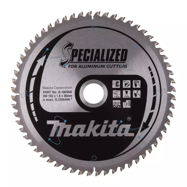 MAKITA Specialized Pyörösahanterä HM 165 mm - Pyörösahanterät - 106645 - 1