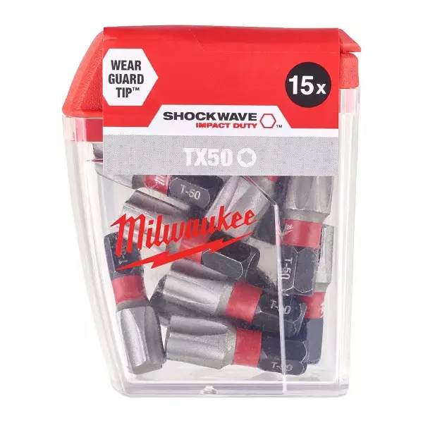 MILWAUKEE Ruuvauskärki SHW TX50 x 25mm, 25kpl/pkt - Ruuvauskärjet - 134825 - 1