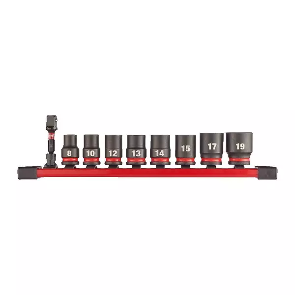 MILWAUKEE SHW Hylsysarja 3/8" 9 osaa - Hylsy- ja työkalusarjat - 132085 - 1