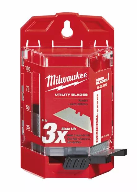 MILWAUKEE Tukkupaketti yleisteriä 50kpl/pkt - Mattopuukot, veitset ja terät - 118276 - 1